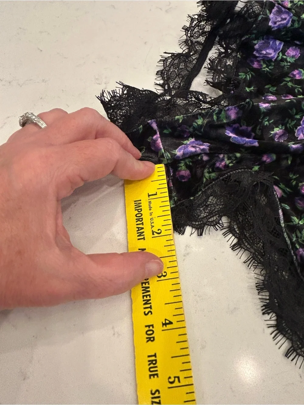 Victoria's Secret Black Floral Lace-Trim Cami & Shorts Set